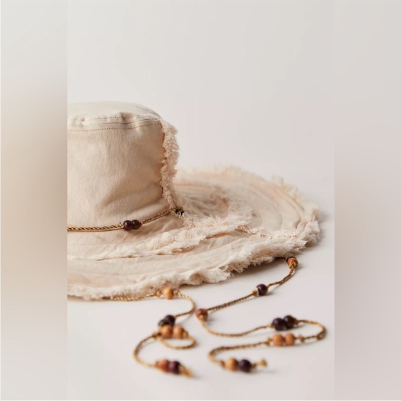 Free People Fiji Frayed Fabric Sunhat NWT main image 4